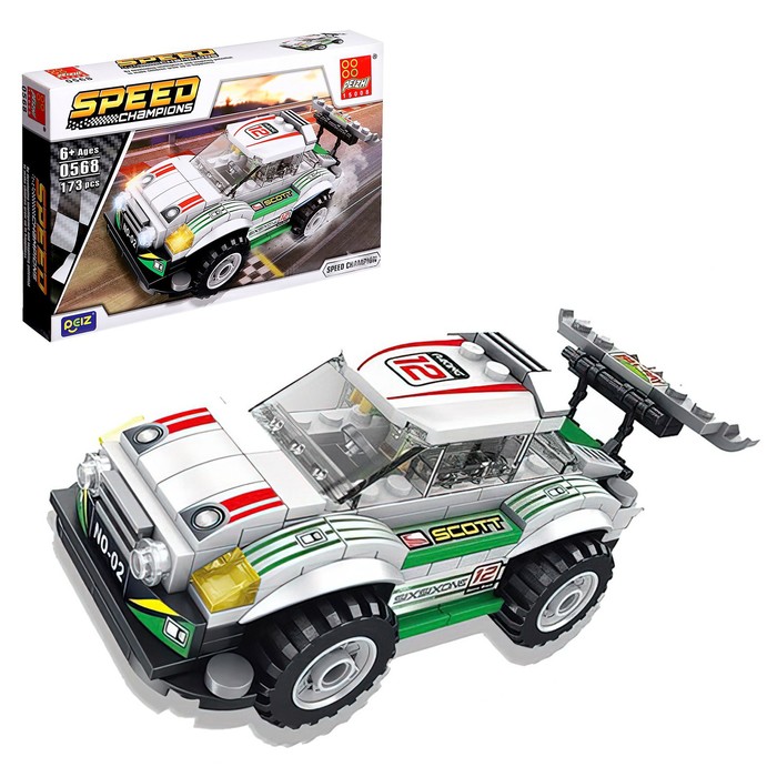 УЦЕНКА Конструктор Гонка «Тачка», 173 детали - Фото 1