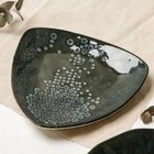Тарелка керамическая «Стоун», 18 х 18 см, цвет темно-серый - фото 4439648