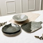 Тарелка керамическая «Стоун», 18 х 18 см, цвет темно-серый - Фото 8