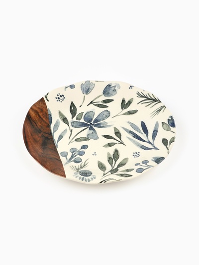 Тарелка керамическая «Фьюжен», 21.5 см, цвет белый