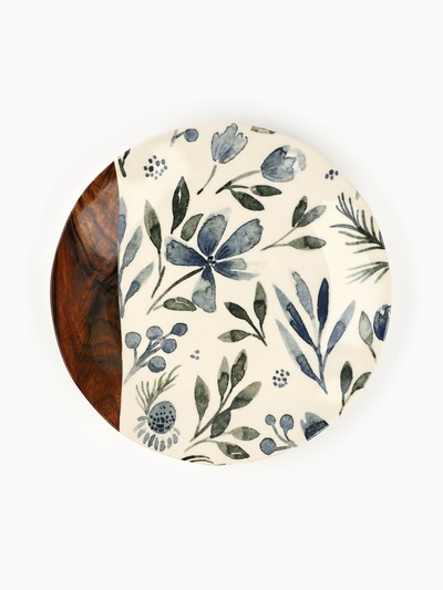 Тарелка керамическая «Фьюжен», 21.5 см, цвет белый