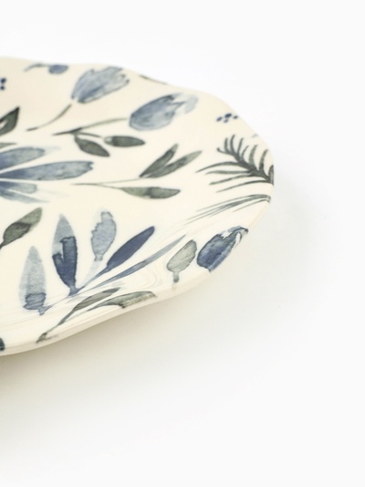 Тарелка керамическая «Фьюжен», 21.5 см, цвет белый