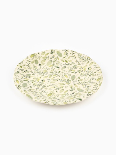 Тарелка керамическая «Летний день», 21.5 см, белая