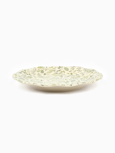 Тарелка керамическая «Летний день», 21.5 см, белая