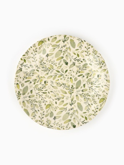 Тарелка керамическая «Летний день», 21.5 см, белая