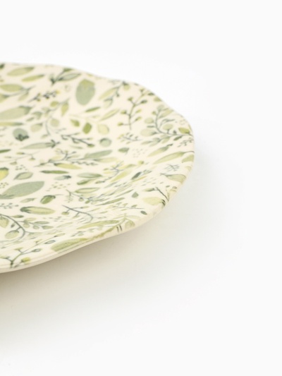 Тарелка керамическая «Летний день», 21.5 см, белая