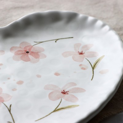 Тарелка керамическая «Летний день», 19×18 см, белая