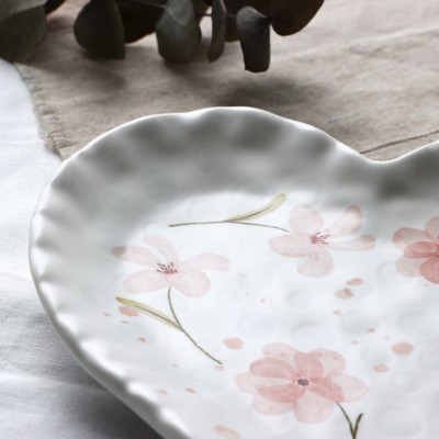 Тарелка керамическая «Летний день», 19×18 см, белая