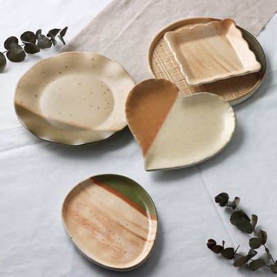 Тарелка глубокая керамическая «Самоцвет», 14×14 см, бежевая, Dolce Ceramo