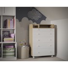 Комод пеленальный детский ИНКАНТО OSKAR V 800/5, 84х45х101 см., 5 ящиков, цвет дуб/белый - Фото 1