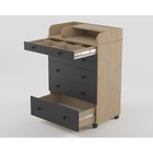 Комод пеленальный детский ИНКАНТО OSKAR V 800/5, 84х45х101 см., 5 ящиков, цвет дуб/графит - Фото 3