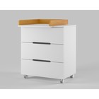 Комод пеленальный детский ИНКАНТО Anniken ЕCCO 800/3, 83х45х97 см., 3 ящика, цвет белый/бук - Фото 3