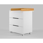 Комод пеленальный детский ИНКАНТО Anniken ЕCCO 800/3, 83х45х97 см., 3 ящика, цвет белый/бук - Фото 6