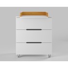 Комод пеленальный детский ИНКАНТО Anniken ЕCCO 800/3, 83х45х97 см., 3 ящика, цвет белый/бук - Фото 8