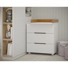 Комод пеленальный детский ИНКАНТО Anniken ЕCCO 800/3, 83х45х97 см., 3 ящика, цвет белый/бук - Фото 2