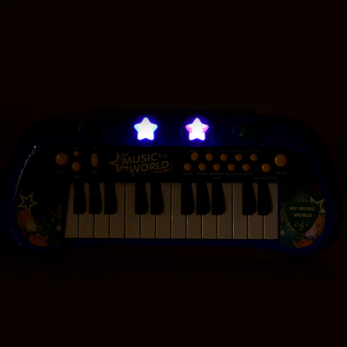 Синтезатор напольный «Музыкальный мир», световые, звуковые эффекты, с микрофоном, с пюпитром