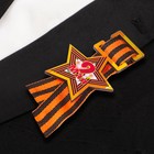 Значок деревянный "9 Мая!", с георгиевской лентой, звезда - фото 35677358