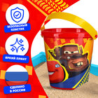 Ведро детское для игры с песком «Тачки», пластик, 1 л - Фото 3