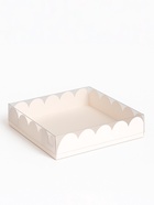 Коробочка для печенья, белая, 18?18?3 см набор 5 шт. (комплект 4 шт) - фото 49107589