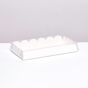 Коробочка для печенья белая, 10,5 х 20 х 3 см набор 5 шт.