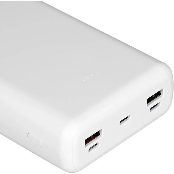 Внешний аккумулятор TFN Solid 30 PD, 2 USB, USB-C, быстрая зарядка, 30000 мАч, белый - фото 51547658