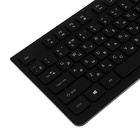 Комплект клавиатура и мышь Slim ME210, проводной, мембранный, USB, черный - фото 9631999