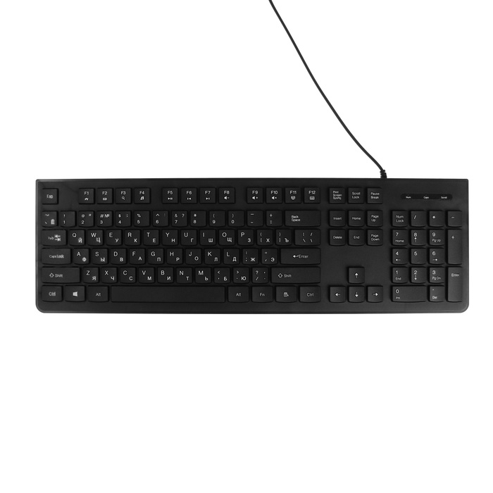 Комплект клавиатура и мышь Slim ME210, проводной, мембраный, USB, черный