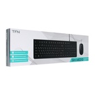 Комплект клавиатура и мышь Slim ME210, проводной, мембранный, USB, черный - фото 9632006
