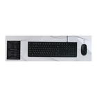 Комплект клавиатура и мышь Slim ME210, проводной, мембранный, USB, черный - фото 9632007