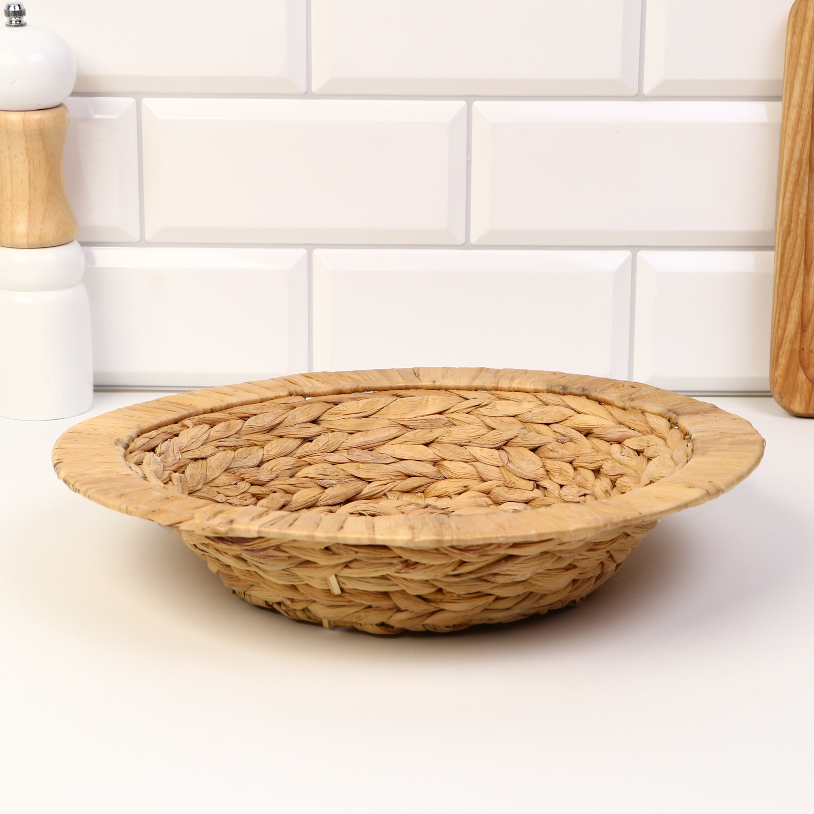 Корзина плетеная, 30 х 6 см, банановый лист (10398767) - Купить по цене ...