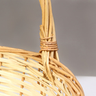 Корзина плетеная, 44 х 15/40 см, ива - фото 23925612