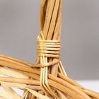 Корзина плетеная, 36 х 12/35 см, ива - фото 23925616