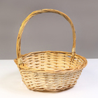 Корзина плетеная, 32 х 11/30 см, ива - фото 23925618