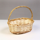 Корзина плетеная, 29 х 21/11 х 27 см, ива - фото 23925648