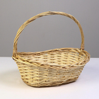 Корзина плетеная, 34 х 25/12 х 11 х 31 см, ива - фото 27578081