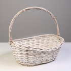 Корзина плетеная, 40 х 30 х 14/11/35 см, ива - фото 23925674