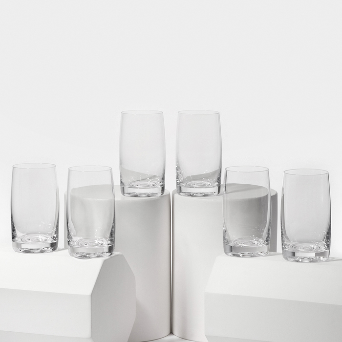 Набор стеклянных стаканов для воды PAVO AQUA, 250 мл, 6 шт - Фото 1