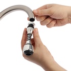 Аэратор ZEIN Z3604, поворотный, на шарнире, гибкий, 2 режима, хром/черный - Фото 11