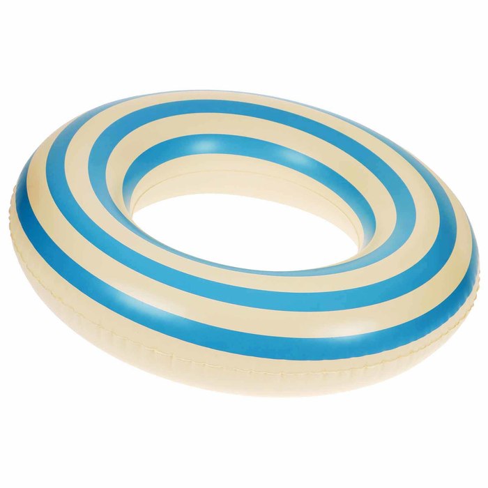 Круг для плавания 70 см, цвет белый/голубой