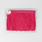 Тесьма декоративная «Бахрома», 15 см, 5±0.5 м, розовая - Фото 2