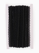 Рюш кружевной, с бусинами, 17 мм, 4.5±0.5 м, чёрный - Фото 5