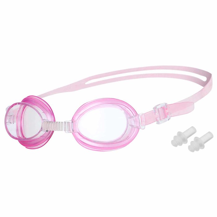 Очки для плавания детские «На волне» «Единорог», беруши, цвет розовый - Фото 1