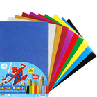 Бумага цветная самоклеящаяся, с блёстками, А4, 10 листов, 10 цветов, мелованная, односторонняя, в пакете, 80 г/м², Человек-паук - Фото 5