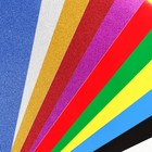 Бумага цветная самоклеящаяся, с блёстками, А4, 10 листов, 10 цветов, мелованная, односторонняя, в пакете, 80 г/м², Человек-паук - Фото 6