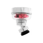 Аэратор ZEIN Z3632-1, поворотный, на шарнире, с красным вентилятором, хром/прозрачный - Фото 8