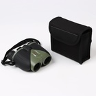 Бинокль «Турист», 10×25, с чехлом, чёрный, зелёный - Фото 1