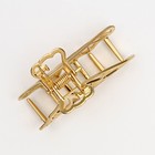 Краб для волос металлический For you, 4.9 х 2.8 см - фото 23909904