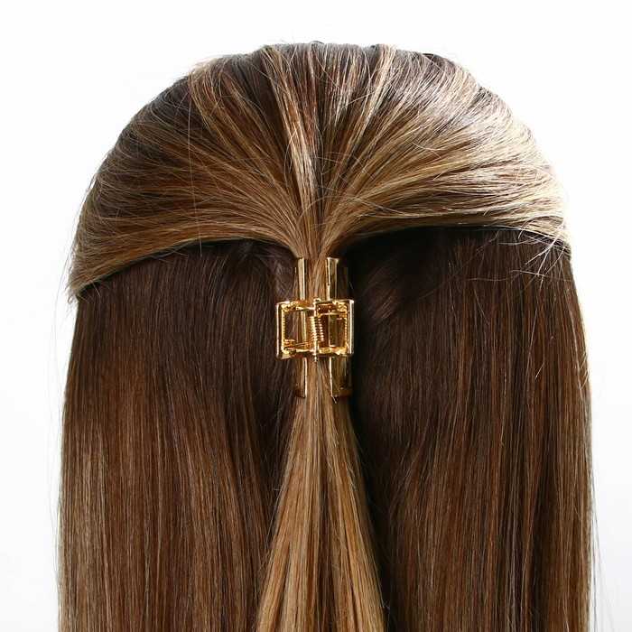 Краб для волос металлический «Вдохновляй красотой» ,4.5 х 3 см