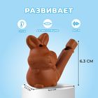 Свистулька керамическая «Зайка», для росписи 3.3×6.3×6.2 см - Фото 2