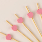 Шпажки для канапе «Сердечки», набор 24 шт. - Фото 3